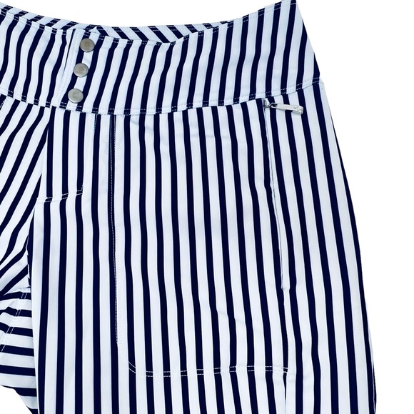 Jofit women's navy stripe bermuda length golf shorts size 2 ⛳️ - Picture 5 of 8